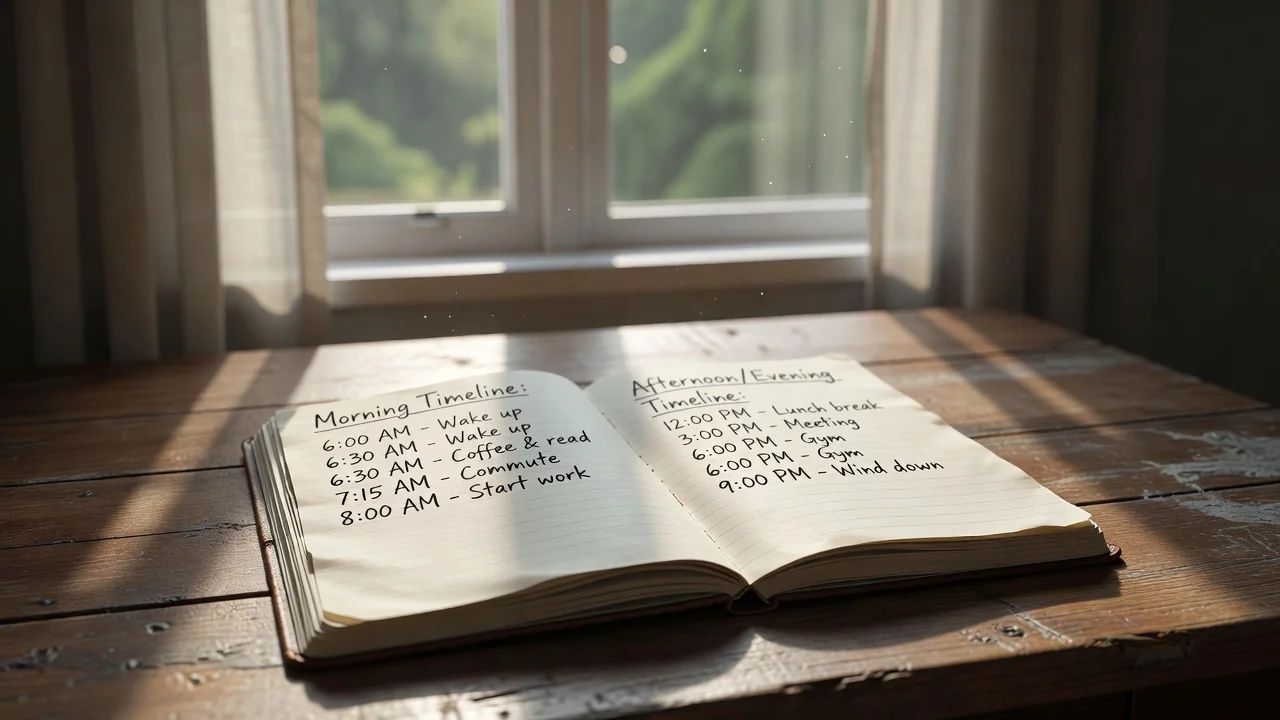 Notebook: wake time and time to first ordinary task